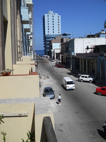 'View from balcony' Casas particulares are an alternative to hotels in Cuba.